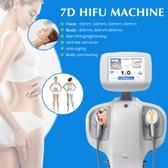 Trending Products 2021 7D HIFU Anti-envejecimiento Anti-Hinchazón Lifting facial 7D HIFU Machine