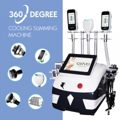 Yumind 360 grados Cryo Vacuum RF Eliminación de celulitis Máquina de adelgazamiento Congelación Cryolipolysis Grasa Pérdida de peso Body Shaping Beauty Equipment