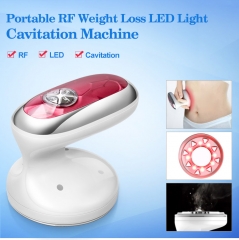 Máquina de adelgazamiento corporal de cavitación de liposucción ultrasónica de pérdida de peso de radiofrecuencia de luz LED RF portátil Yumind