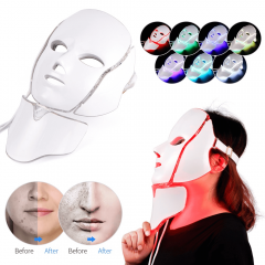 7 colores LED máquina de terapia de máscara de belleza facial estiramiento de la piel facial dispositivo de belleza de elevación facial rejuvenecedor