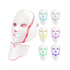 7 colores LED máquina de terapia de máscara de belleza facial estiramiento de la piel facial dispositivo de belleza de elevación facial rejuvenecedor