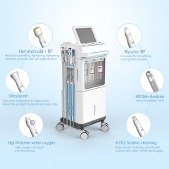 7 en 1 Hydra Facial Microdermabrasion Machine Hydro Facial SPA Salon Beauty Machine para piel Anti-envejecimiento