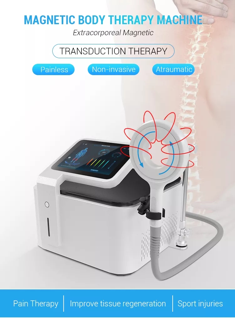 Recién llegado dispositivo de terapia magnética dispositivo de terapia física equipos de alivio del dolor dispositivo de super transducción magnética