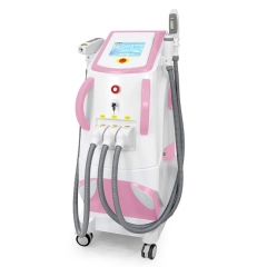 Máquina de belleza láser para depilación 3 en 1 DPL con RF y Pico Segundo estiramiento de la piel con láser para SPA